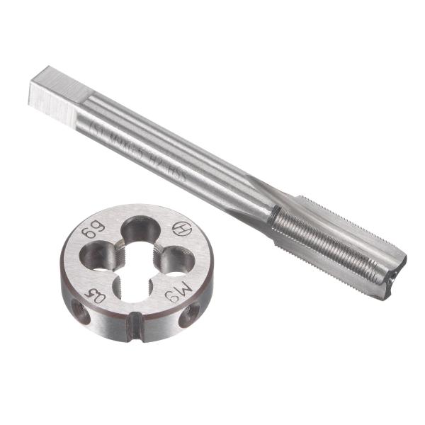 uxcell メトリックタップとダイセット HSS マシンねじタップ 合金工具 鋼 ラウンドねじダイ...