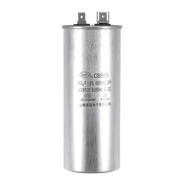 uxcell コンデンサラウンドCBB65 50uF 50mfd 450V AC 40/85/21 ...