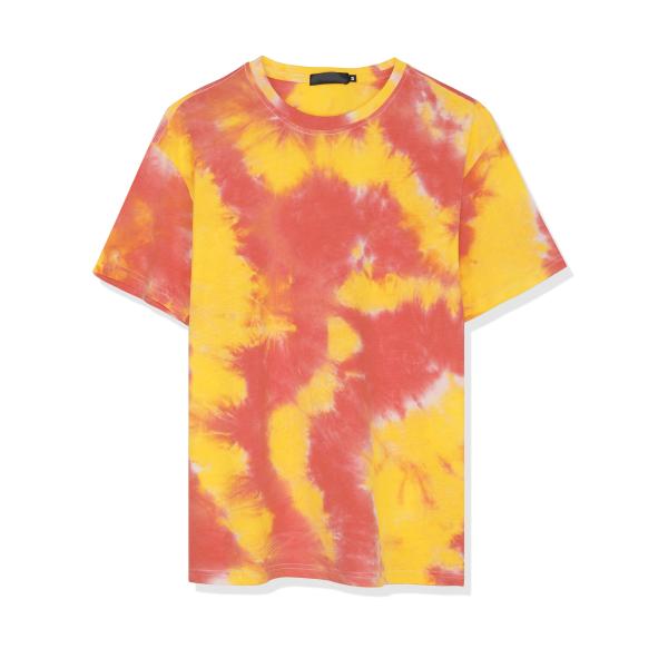 uxcell Lars Amadeus タイダイ tシャツ プリントTシャツ ヒップホップ 半袖 メ...