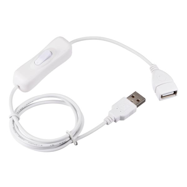 uxcell オン/オフスイッチ付きUSBケーブル USBオス-メス延長コード LEDデスクランプ ...