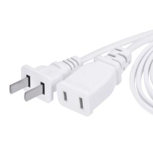 脱毛器 ホワイト 電源ケーブル付き uxcell 電源延長ケーブル 2ピン 1.5 M長さ オス/メス コンセント延長