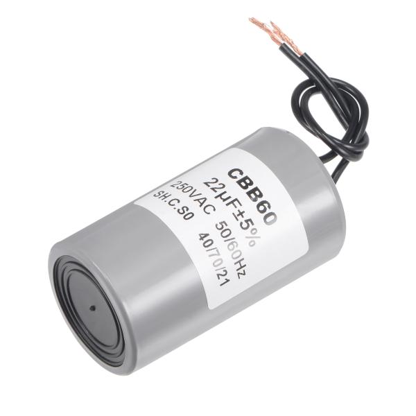 uxcell CBB60ランコンデンサ 22uF 250V AC 2ワイヤー 50/60Hz  73...