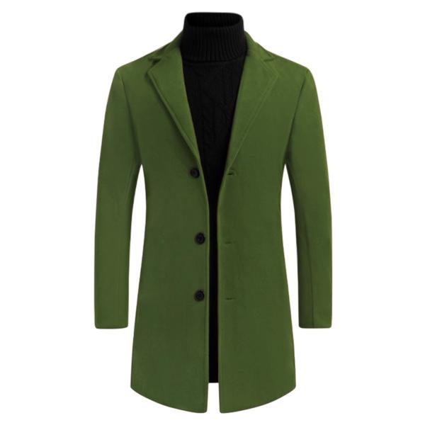 uxcell Lars Amadeus トレンチコート ロングジャケット オーバーコート ノッチドラ...