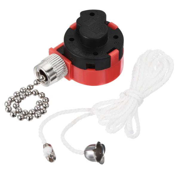 uxcell プルチェーンスイッチ 3スピード 4ワイヤー ZE-268S1 天井ファンランプ用 延...