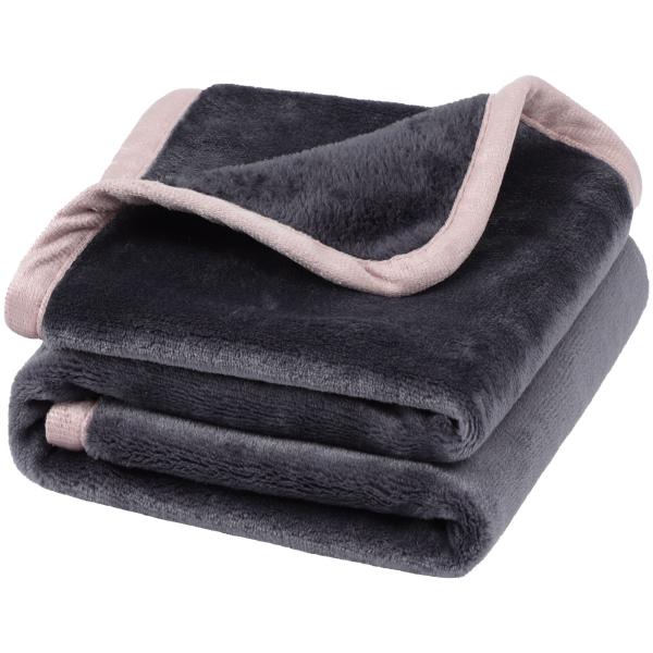 uxcell PiccoCasa フランネルブランケット 毛布 掛け毛布 マイクロファイバー ソフト...