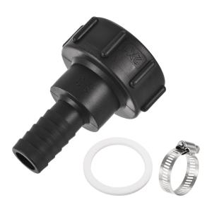 2個セット.IBC水タンク用カバーホースアダプター1000リットルタンクIBC