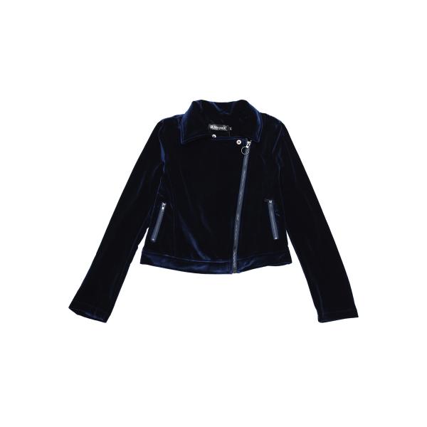 uxcell Allegra K バイカージャケット ベルベット ジッパー ラペルカラー レディース...