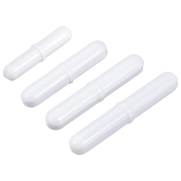 uxcell マグネチックスターラー ミキサースティックバーロッド リング形状 マグネット被覆 ホワ...