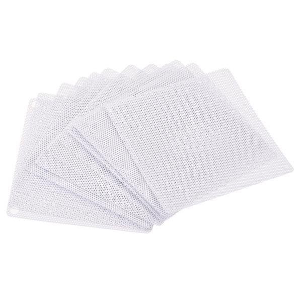 uxcell 80mmファンフィルターグリル PVC製 ホワイト メッシュ防塵ケースカバー 電気部品...