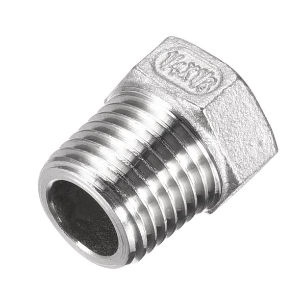 uxcell 六角レデューシングブッシング 1/4PTオスへ1/8PTメス 304ステンレス鋼 パイ...