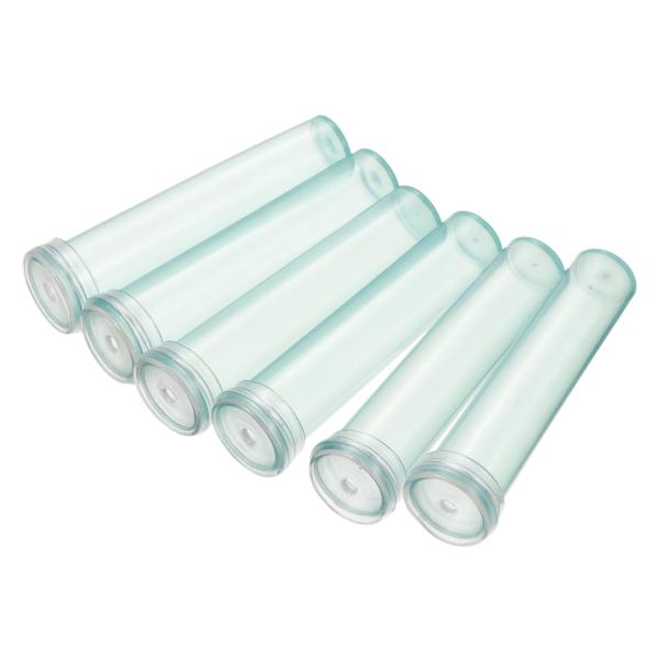 uxcell フローラルウォーターチューブ キャップ付き プラスチック フラワーバイアル 生植物 フ...