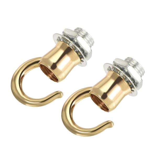 uxcell 合金天井フックフィクスチャアクセサリー 22 mmx28 mm シャンデリア天井ペンダ...