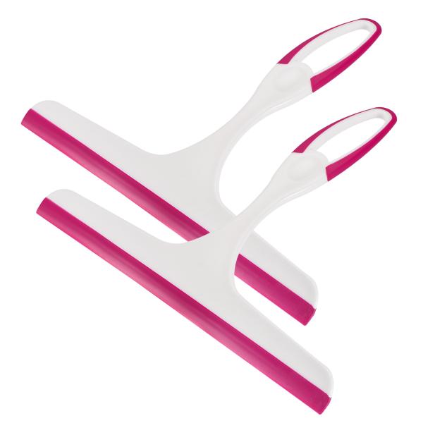 uxcell シャワースクイージー ガラスワイパー 吊り下げ穴付き ガラス シャワードア 大理石の壁...