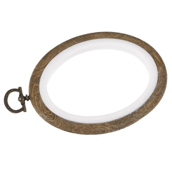 uxcell 刺繍フープフレーム 4x80mm 楕円形の模倣 木製クロスステッチリング 美術工芸品の...