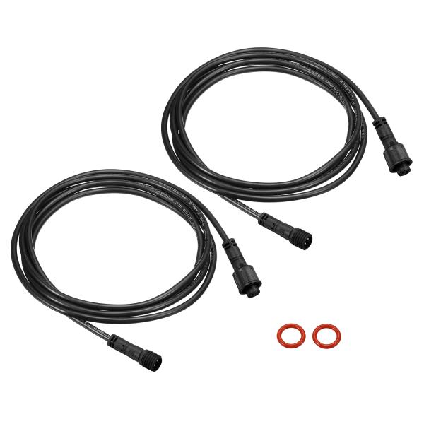 PATIKIL 3M 4ピン 延長ケーブル ワイヤー 2本 22 AWG 防水 IP67 コネクタ ...