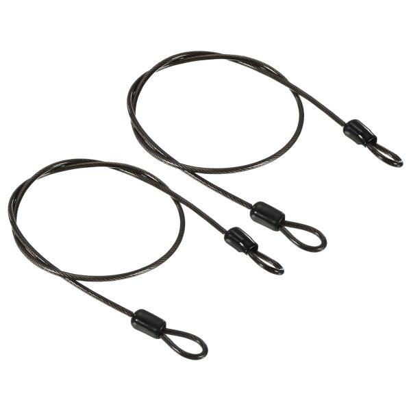 uxcell PATIKIL セキュリティスチールケーブル 2.5mmx0.5m ワイヤーロープ ダ...