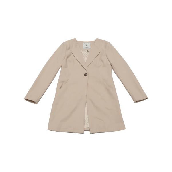 uxcell Allegra K チェスターコート レディース 秋冬 ラシャコート ノーカラー 防寒...