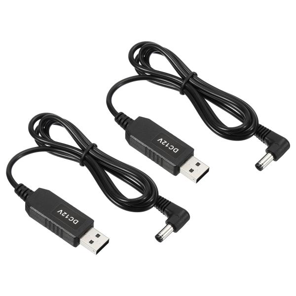 PATIKIL 6W 1A USB昇圧電圧コンバータ 2個 DC5V-DC12V 電源アダプター 9...