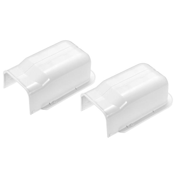 uxcell PVCラインカバー エアコン用 ヒートパンプ用 長さ215 mm 幅105 mm 壁カ...