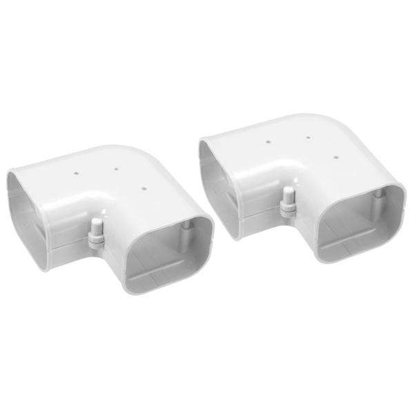 uxcell PVCラインカバー エアコン用 ヒートパンプ用 長さ120 mm 幅80 mm フラッ...