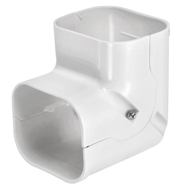 uxcell PVCラインカバー エアコン用 ヒートパンプ用 長さ100 mm 幅80 mm 90°...