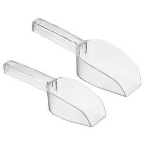 uxcell PATIKIL かき氷 2個 PC小型製氷機 小麦粉 シリアル 砂糖 実用性 ハンドルシャベル ホーム キッチン用 クリア