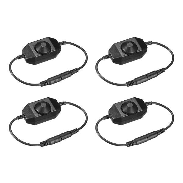 uxcell LEDストリップディマースイッチ 12-24V DC PWM ロータリーインライン調光...