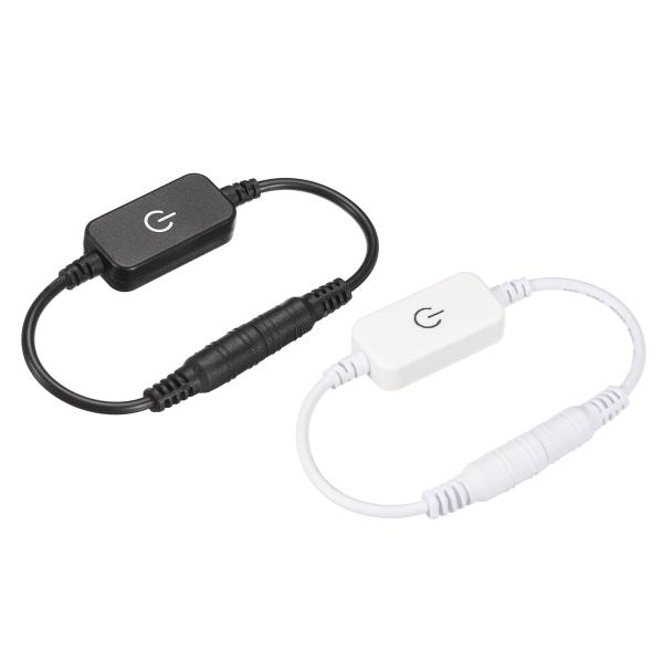 uxcell LEDタッチインライン調光器 5/12/24V 2A DC コードタクト単色 ダイオー...