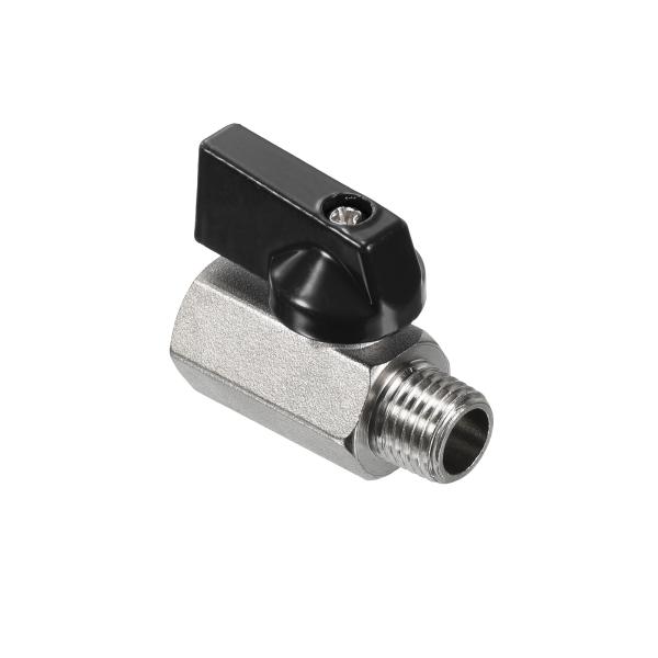 uxcell PATIKIL 1/4 NPT ボールバルブ ボール弁 真ちゅう製ミニボールバルブ 1...
