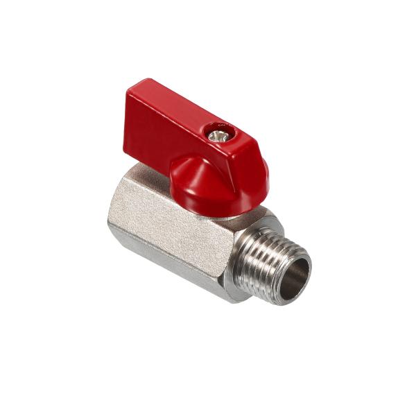 uxcell PATIKIL 1/4 NPT ボールバルブ 真ちゅう製ミニボールバルブ 1個 NPT...