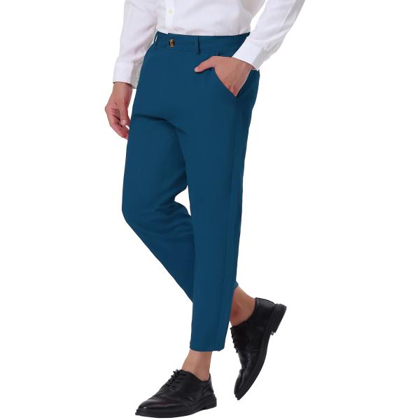 uxcell Lars Amadeus ドレスパンツ クロップド スーツ ズボン 多色 ビジネス ス...