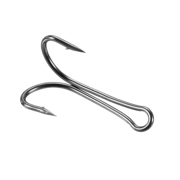 PATIKIL 6# ダブルフィッシュフック 20個 20mm長さ 炭素鋼 クラシックシャープオープ...