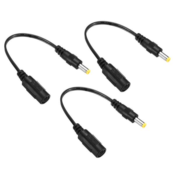 uxcell DC電源延長ケーブル 電源アダプタープラグ延長コード カメラ CCTV用 DC 5.5...