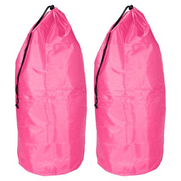 uxcell PATIKIL 衣類収納巾着袋 2個 特大型 衣類毛布収納袋 ストラップ付き キャンプ...