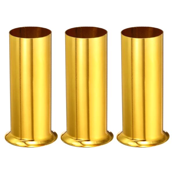 uxcell キャンドル ソケット カバー 80mm高さ メタルシャンデリアスリーブ バルブライトベ...