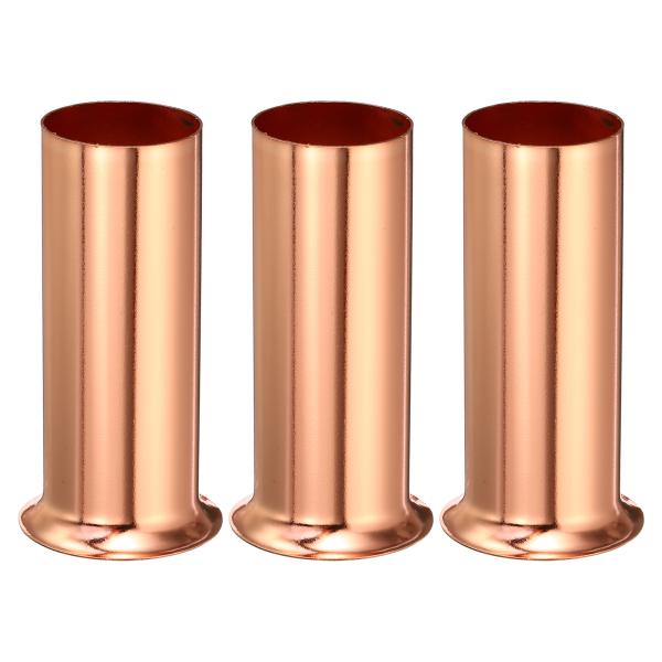 uxcell キャンドル ソケット 80mm高さ メタルシャンデリアスリーブ バルブライトベースホル...