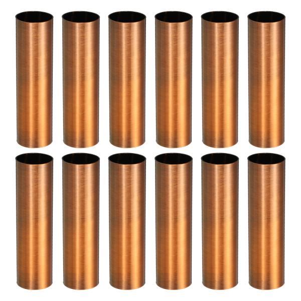 uxcell E12キャンドルソケットカバー 高さ80mm メタルシャンデリアスリーブ 電球ライトカ...