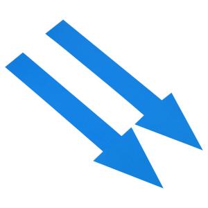 uxcell PATIKIL 方向矢印ステッカー 20個 自己接着 防水 フロアデカール ウォールマーキングサイン 道案内用 ブルー