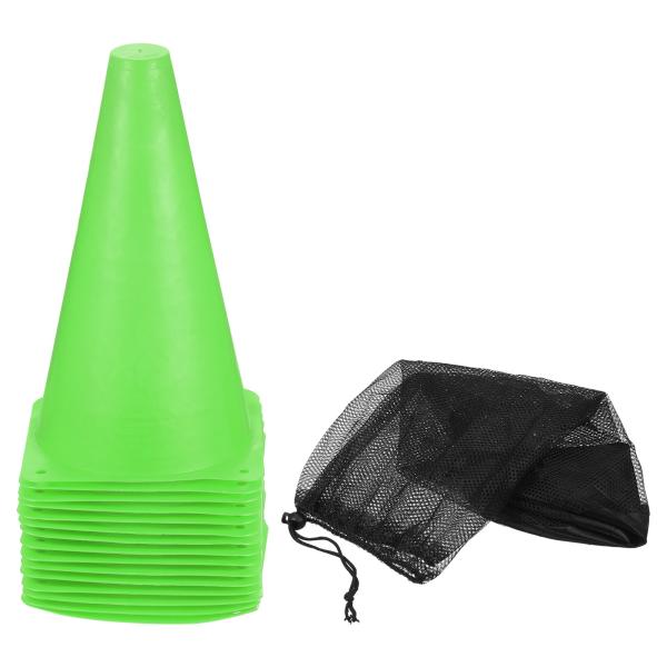 PATIKIL 23cm サッカーコーン 24個 プラスチック 交通訓練アジリティフィールドマーカー...