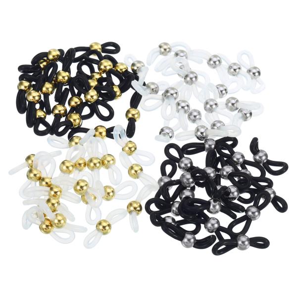 uxcell PATIKIL 眼鏡チェーンコネクタリテーナー 各種 80個 調整可能 滑り止め ホル...