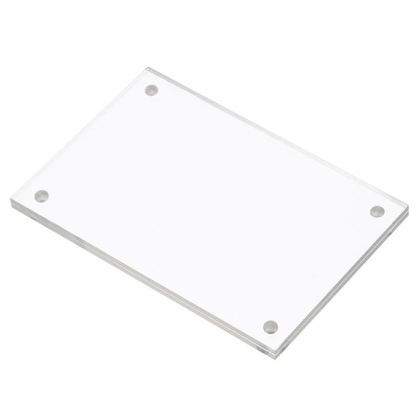 PATIKIL 80 x 120 x 6 mm アクリルフォトフレーム 磁気フォトフレーム表示 両面...