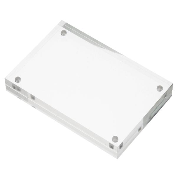 PATIKIL 80 x 120 x 20 mm アクリルフォトフレーム 磁気フォトフレーム表示 両...