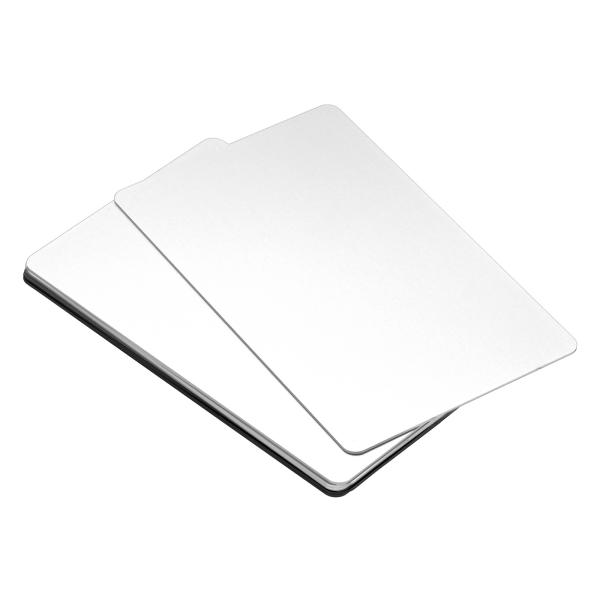 uxcell PATIKIL 0.8mm メタルビジネスカード 10個 ブランクネームカード 陽極酸...
