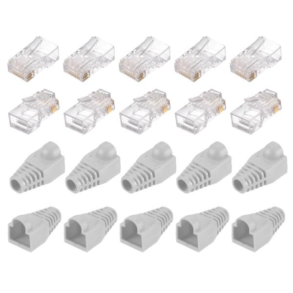 uxcell PATIKIL RJ45 Cat6コネクタ RJ45エンド 8P8Cモジュラープラグパ...