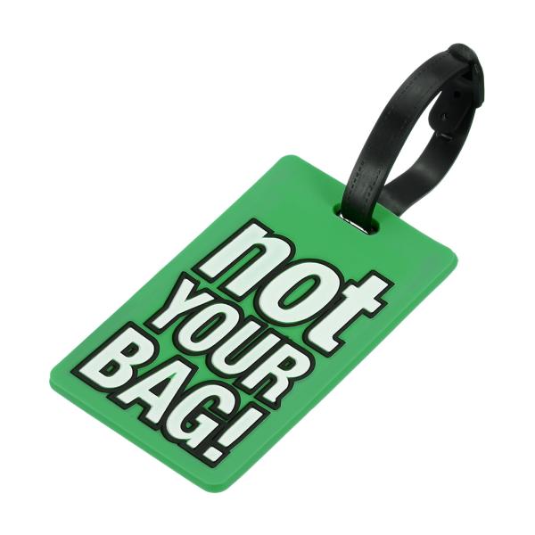 uxcell PVC荷物タグ 身分証明書 識別カード 「あなたのバッグではない」パターン 調整可能な...