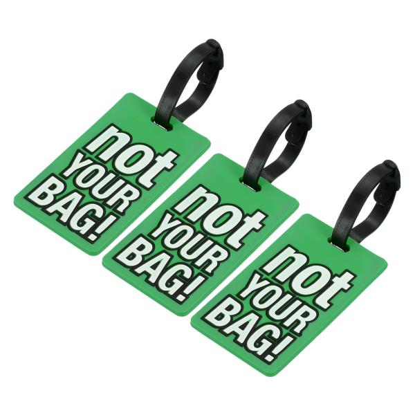 uxcell PVC荷物タグ 身分証明書 識別カード 調整可能なストラップ付き 手荷物 スーツ ケー...