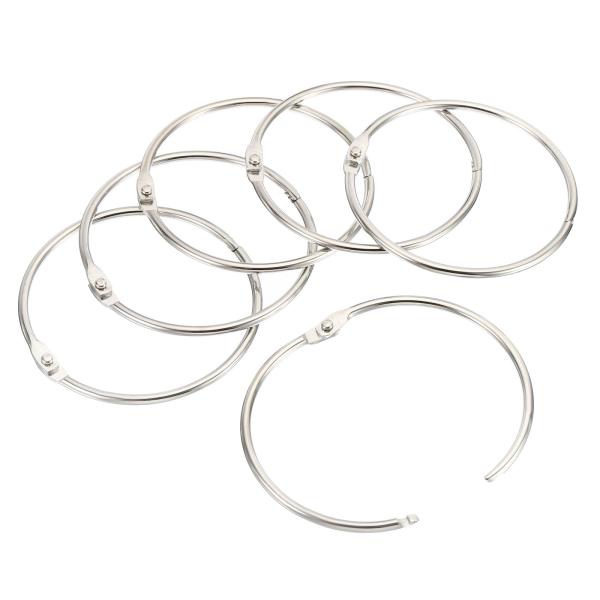 uxcell PATIKIL 88mm外径 80mm内径 ルーズリーフリング 24個 バインダーリン...