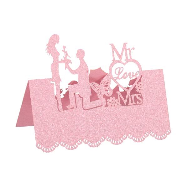 uxcell PATIKIL テーブル名プレイスカード 50個 好意の装飾 中空バタフライカットデザ...