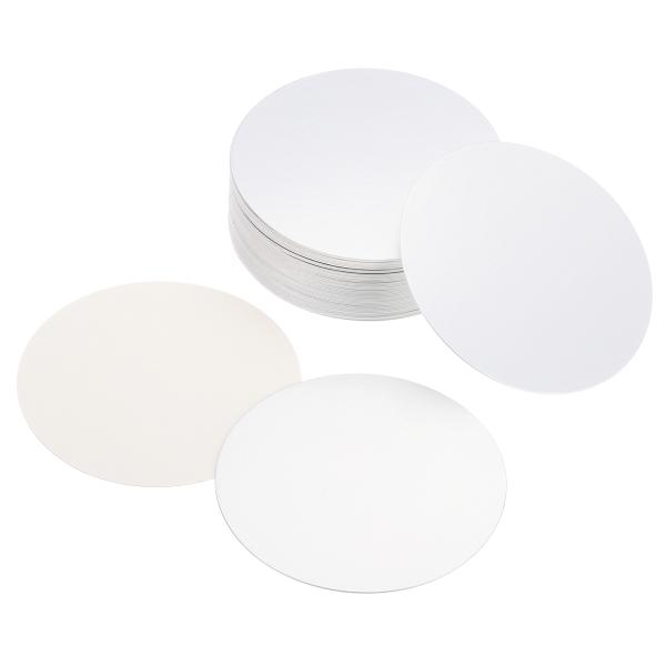 uxcell PATIKIL 80mm アルミホイルキャップライナー 100個 改ざん防止 誘導ヒー...