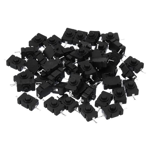 uxcell PATIKIL ラッチプッシュボタンスイッチ 50個 KAN-28 ニードルピン オン...